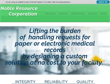 Tablet Screenshot of nobleresourcecorp.com